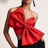 Bowknot Chest Strapless Short Top