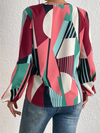 Geometric Print Long Sleeve Shirt