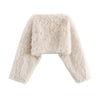 Long Sleeve Fur Effect Top